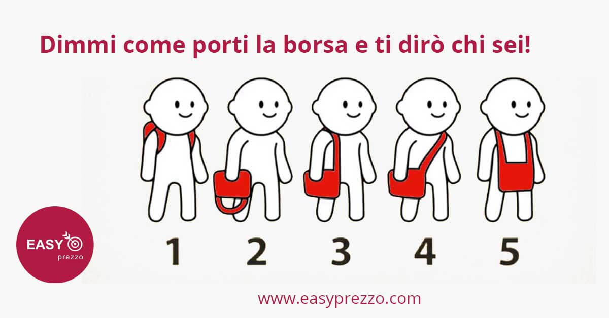 Dimmi come porti la borsa e ti dirò chi sei! easyprezzo